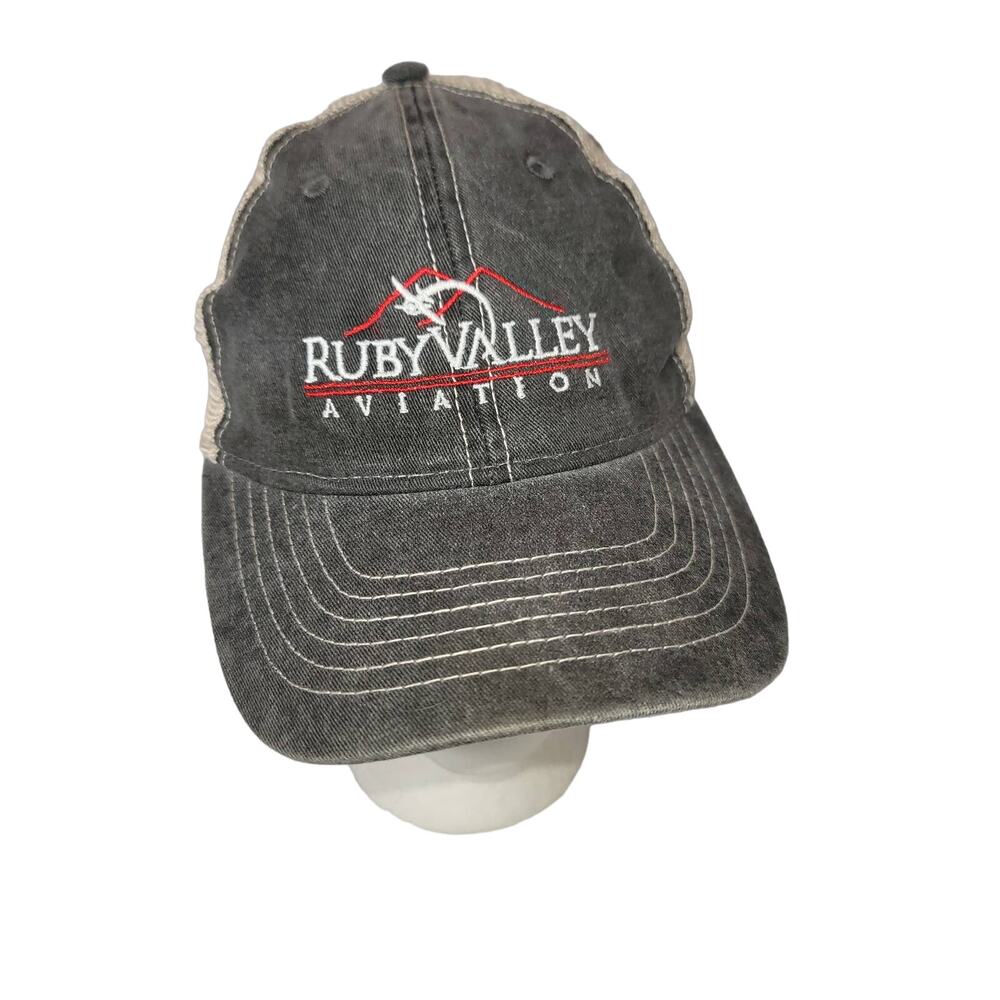 Ruby Valley Aviation Trucker mesh snap back hat Vintage Ouray Sportswear